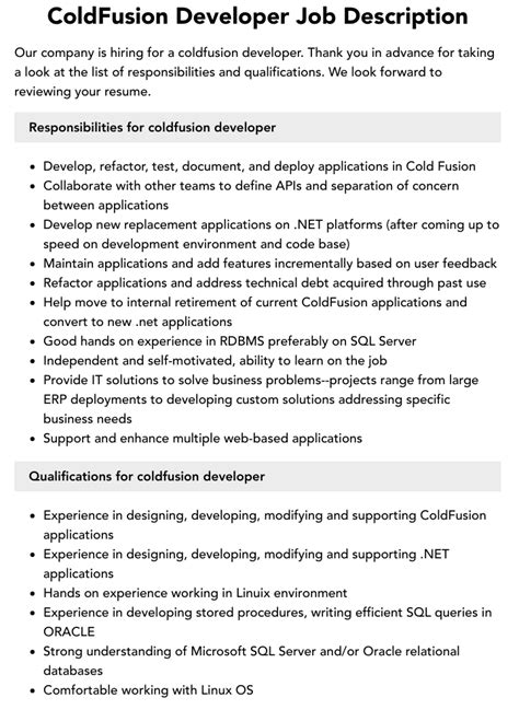 11,000+ Coldfusion Developer jobs in United States (833 new).